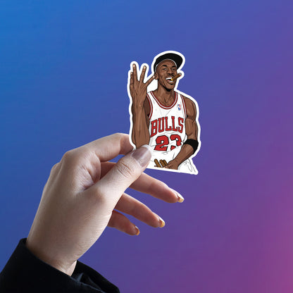 MICHAEL JORDAN - CHAMPAGNE & CIGARS STICKER