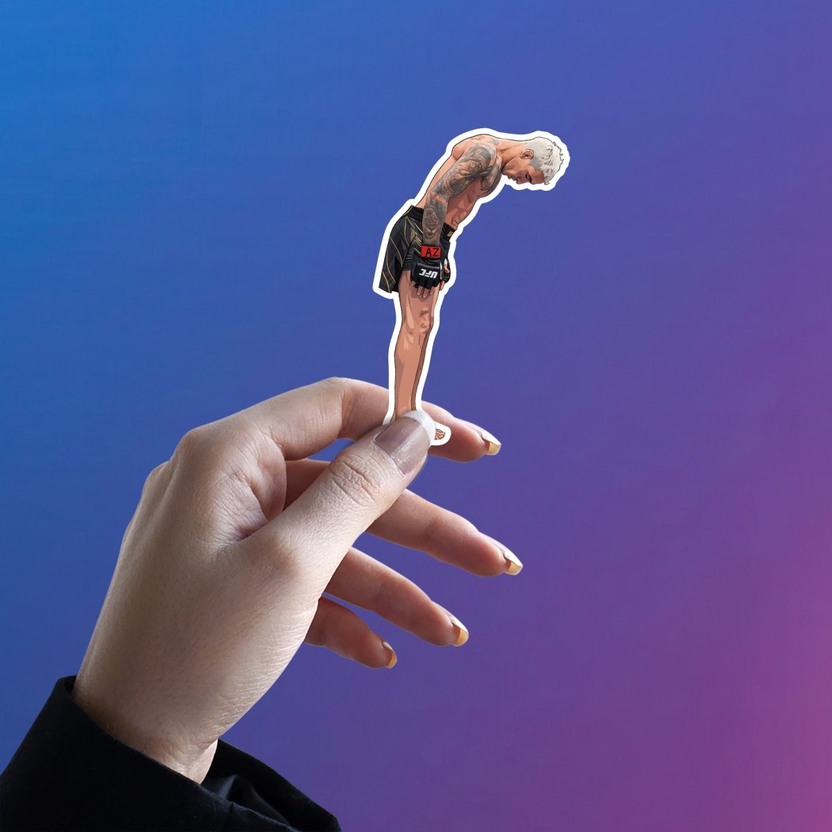 BOW OF THE FAVELA PHOENIX - CHARLES OLIVEIRA STICKER - stickyfunk premium stickers