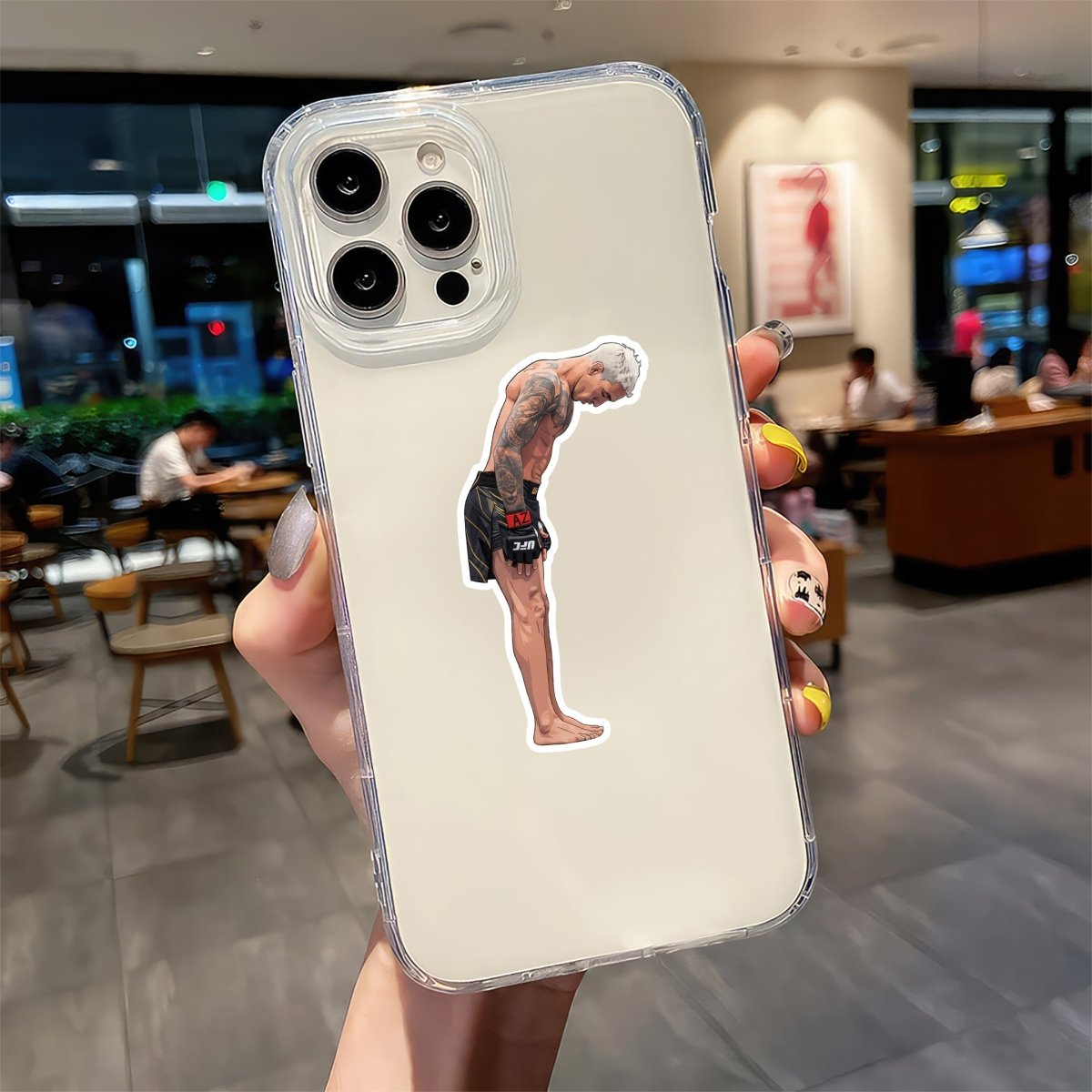 BOW OF THE FAVELA PHOENIX - CHARLES OLIVEIRA STICKER - stickyfunk premium stickers