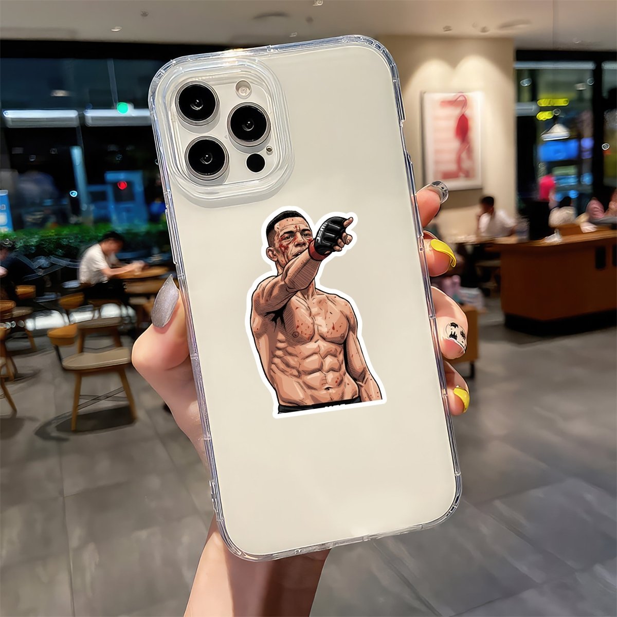 POINT OF VICTORY - NATE DIAZ STICKER - stickyfunk premium stickers