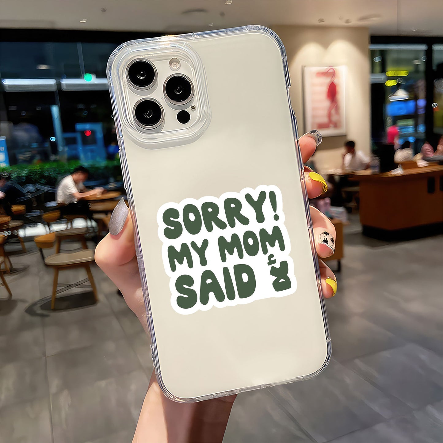 Sorry My Mom Said No - Arabic Sticker 2