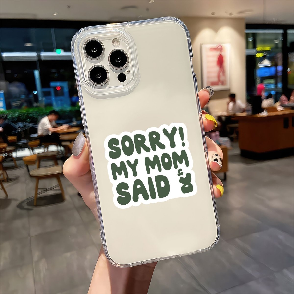 Sorry My Mom Said No - Arabic Sticker 2 - stickyfunk premium stickers