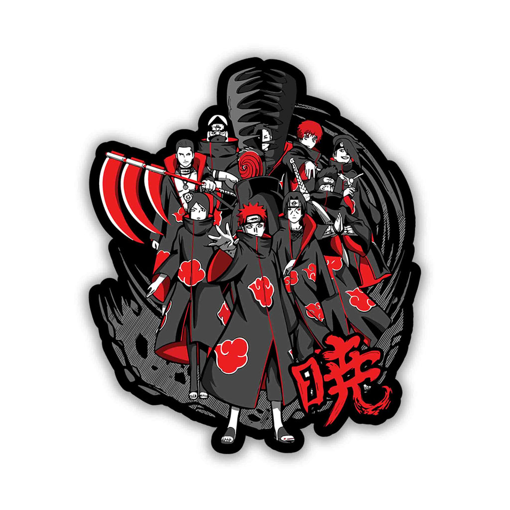 THE AKATSUKI CLAN STICKER - stickyfunk premium stickers