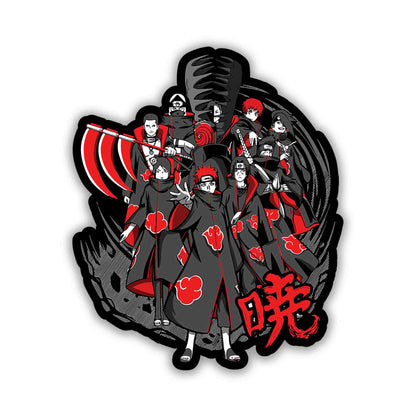 THE AKATSUKI CLAN STICKER - stickyfunk premium stickers