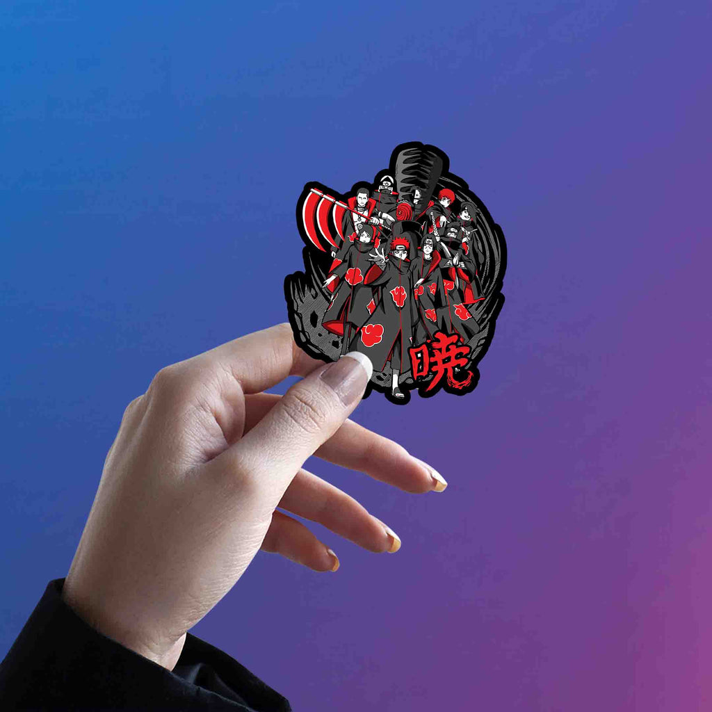 THE AKATSUKI CLAN STICKER - stickyfunk premium stickers