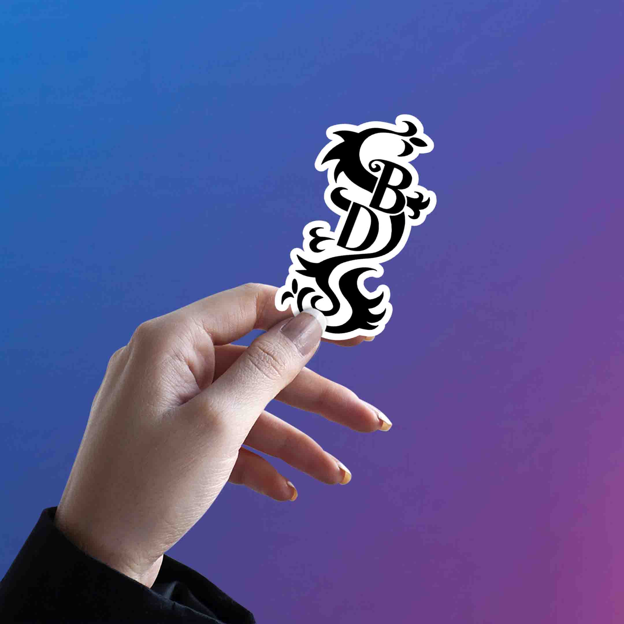 BLACK DRAGON STICKER - stickyfunk premium stickers