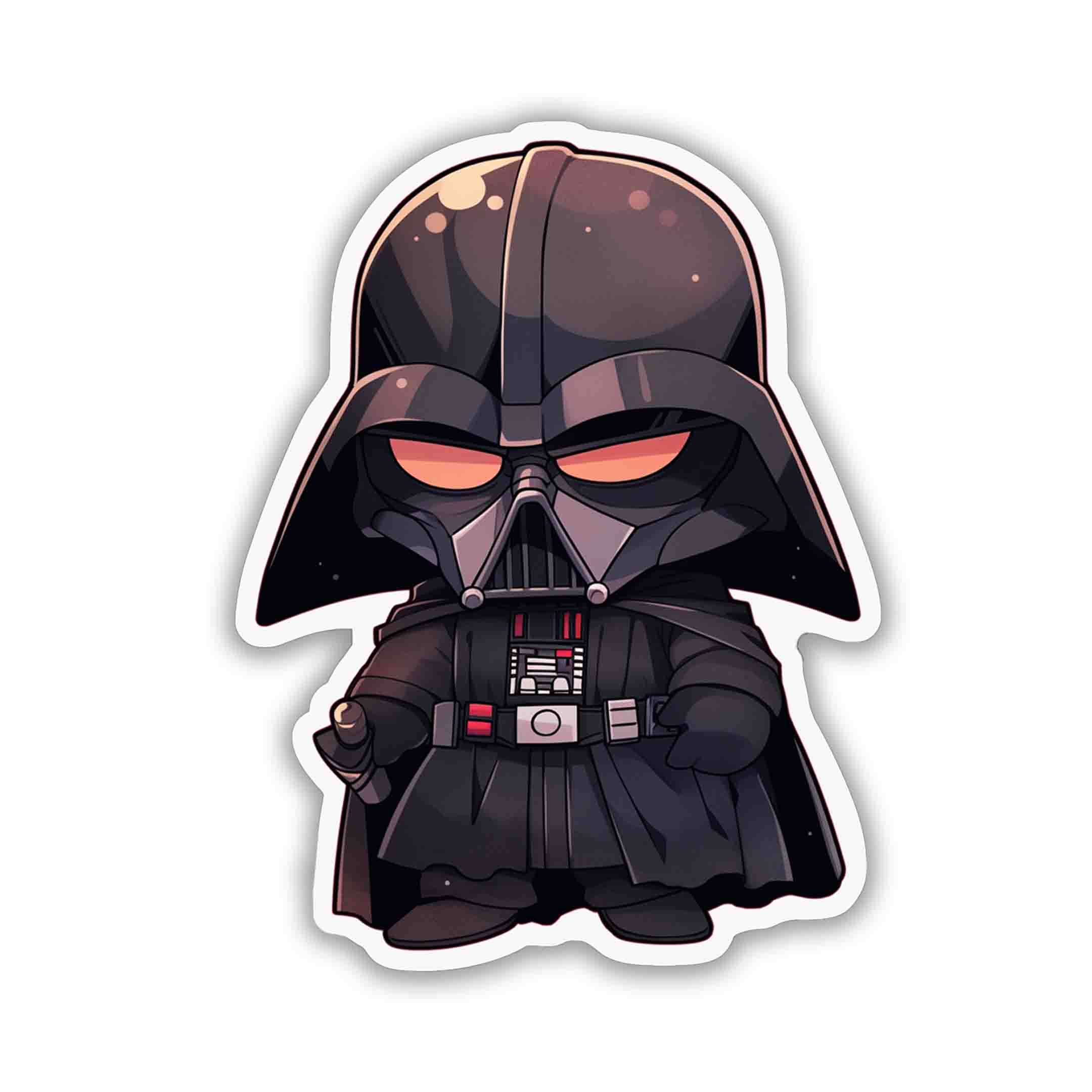 CUTE ANGRY DARTH VADER STICKER - stickyfunk premium stickers