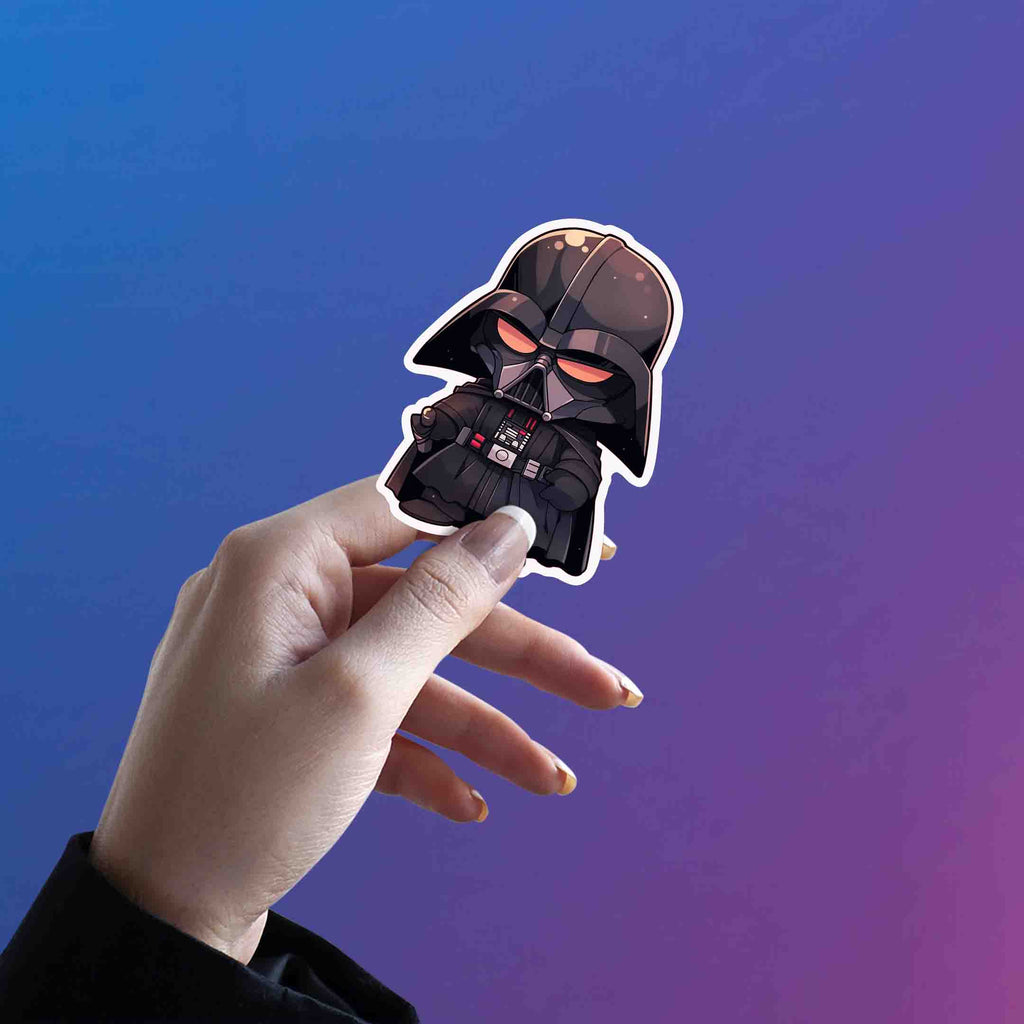 CUTE ANGRY DARTH VADER STICKER - stickyfunk premium stickers