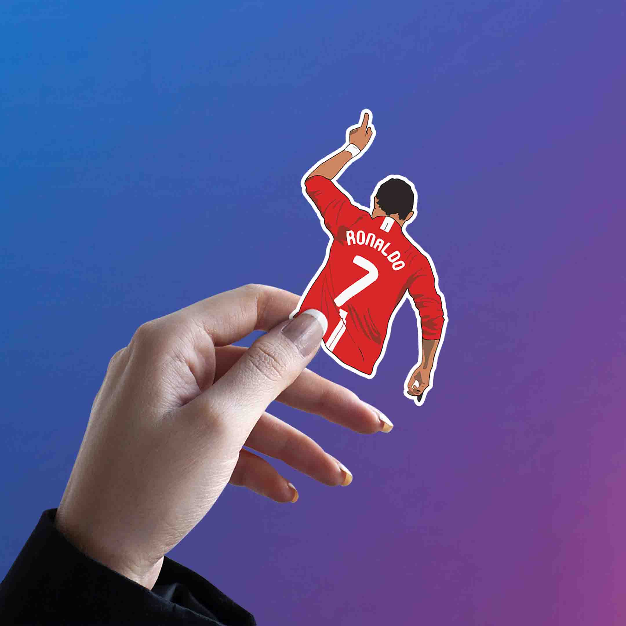 MANCHESTER UNITED STICKER - 5 - stickyfunk premium stickers