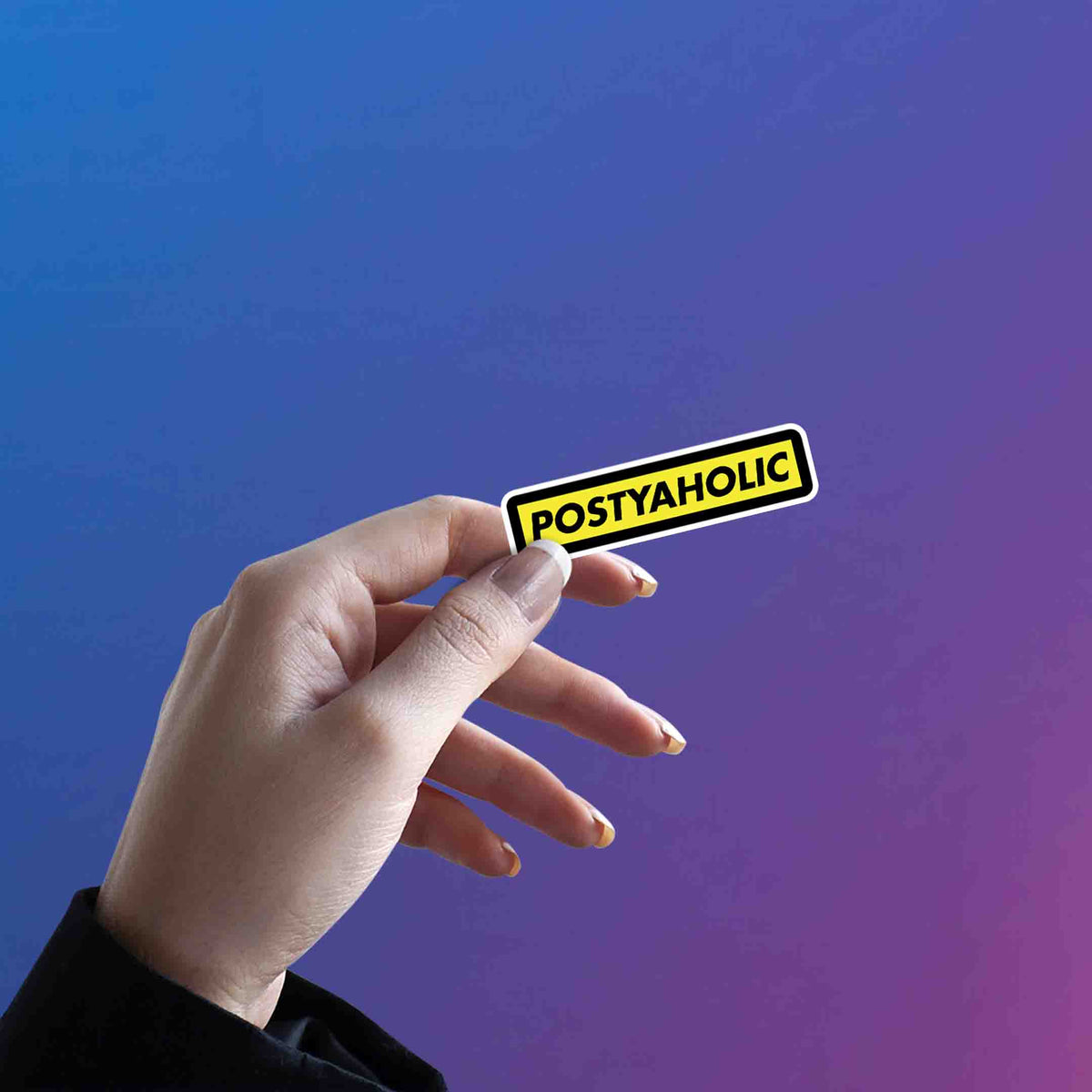 Postyaholic Yellow Bar – Post Malone Sticker