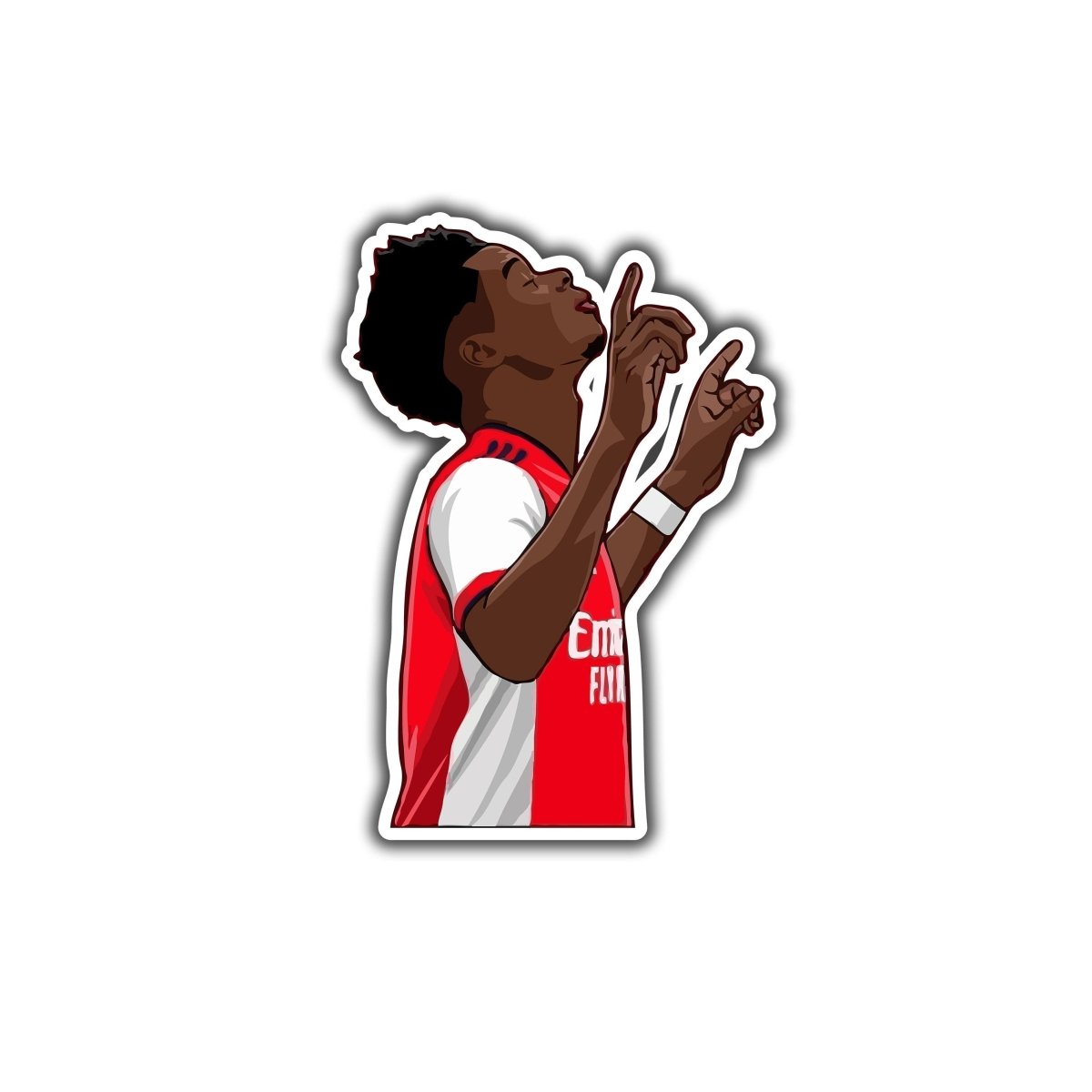 Emerald Touchline Rocket – Bukayo Saka Sticker