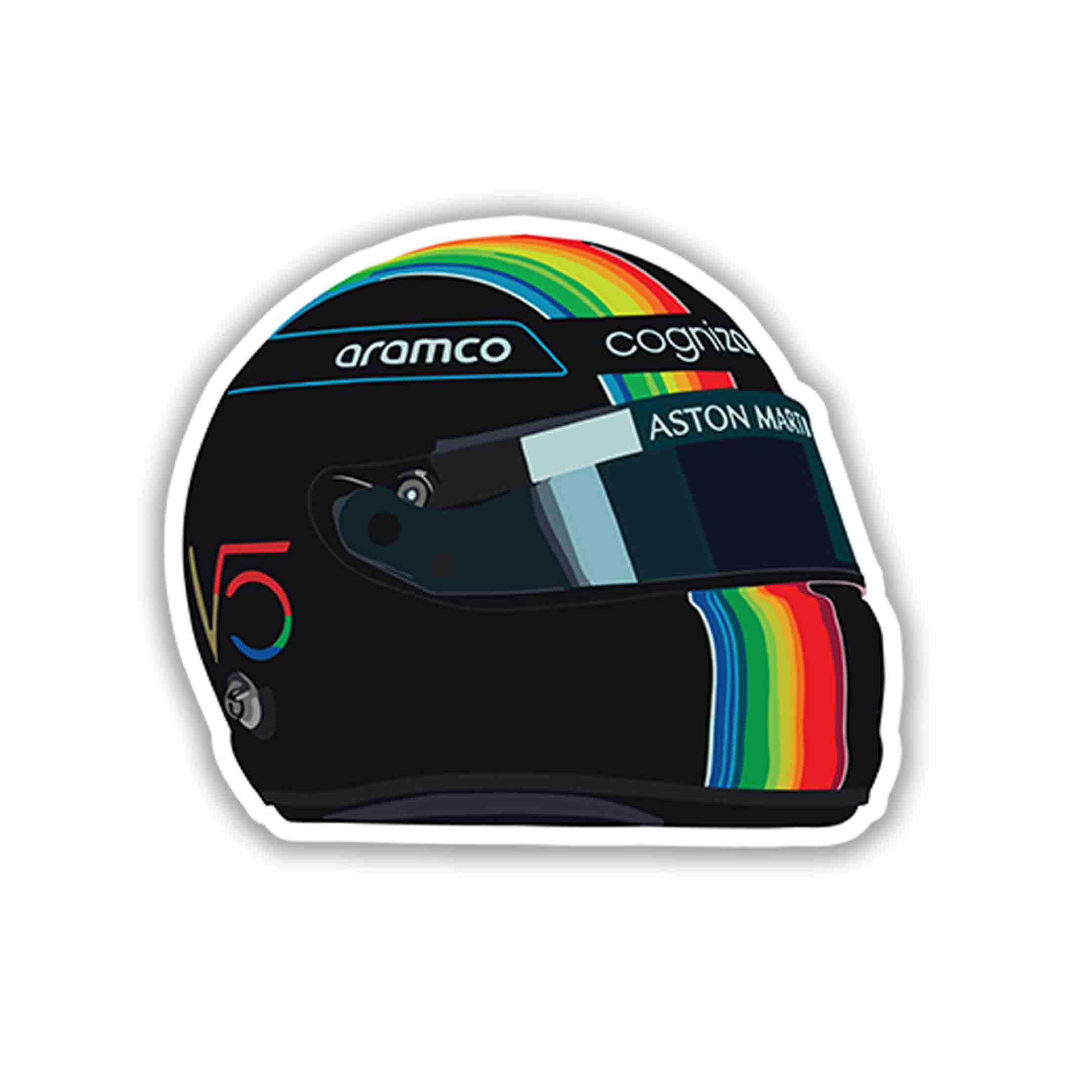 SEBASTIAN VETTEL STICKER - 2 - stickyfunk premium stickers