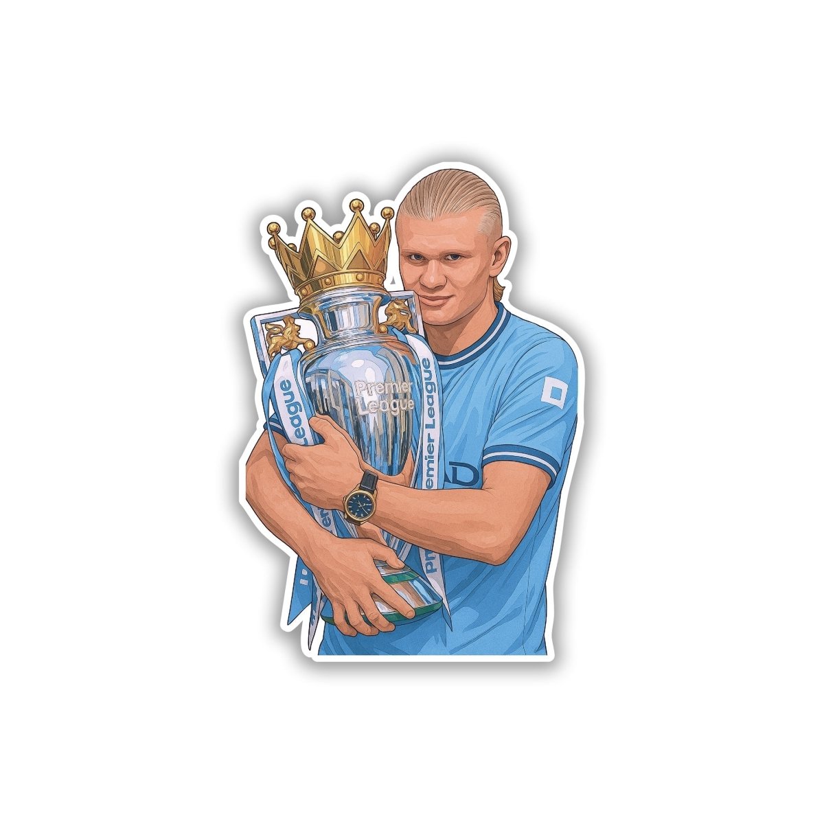 ERLING HAALAND | MANCITY STICKER - 4 - stickyfunk premium stickers