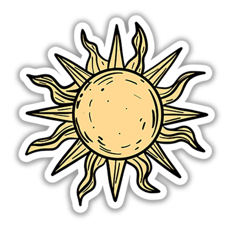 Golden Wanderer Sun Sticker