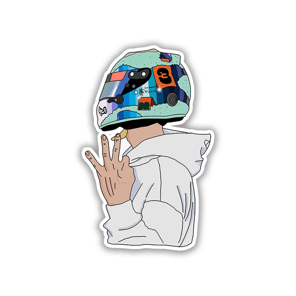 DANIEL RICCIARDO STICKER - 4 - stickyfunk premium stickers
