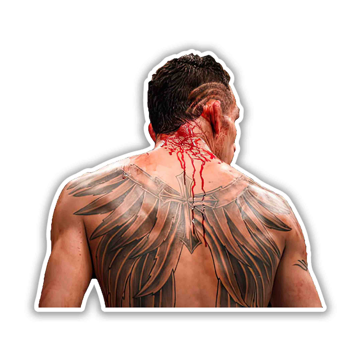 Wings of El Cucuy Back Tattoo – Tony Ferguson Sticker