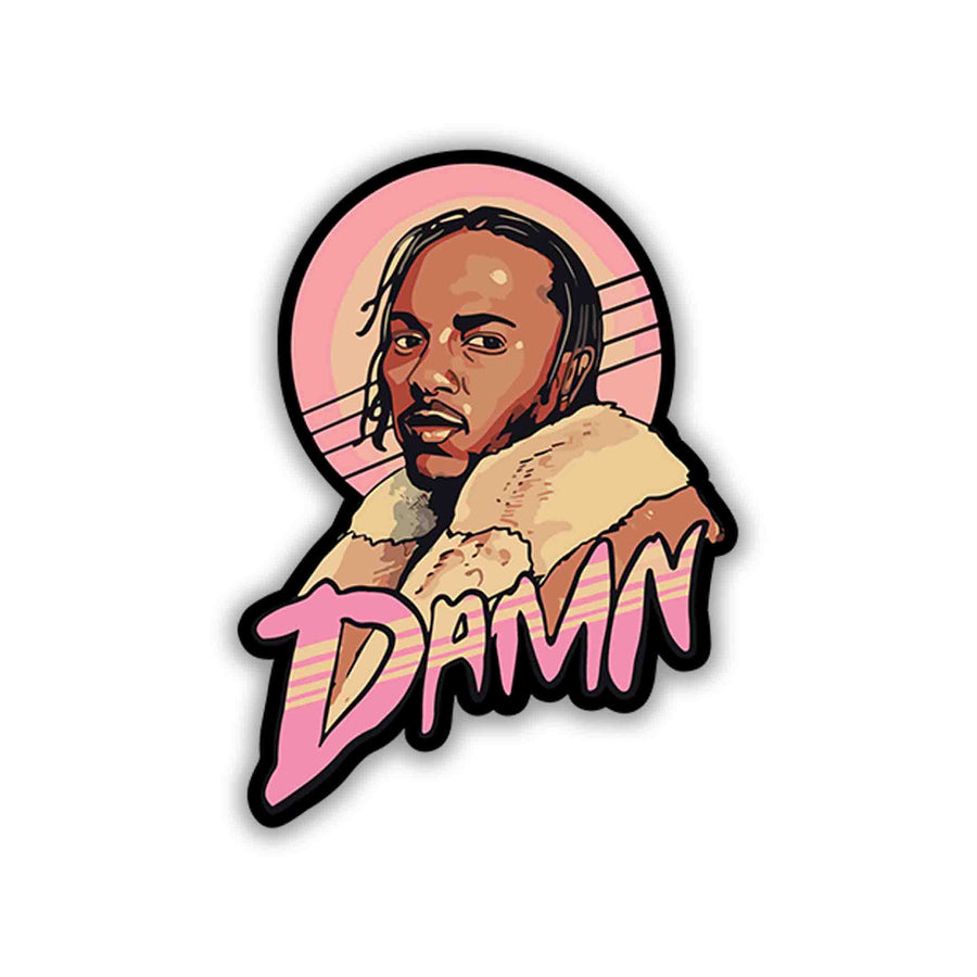Pink DAMN Icon – Kendrick Lamar Sticker