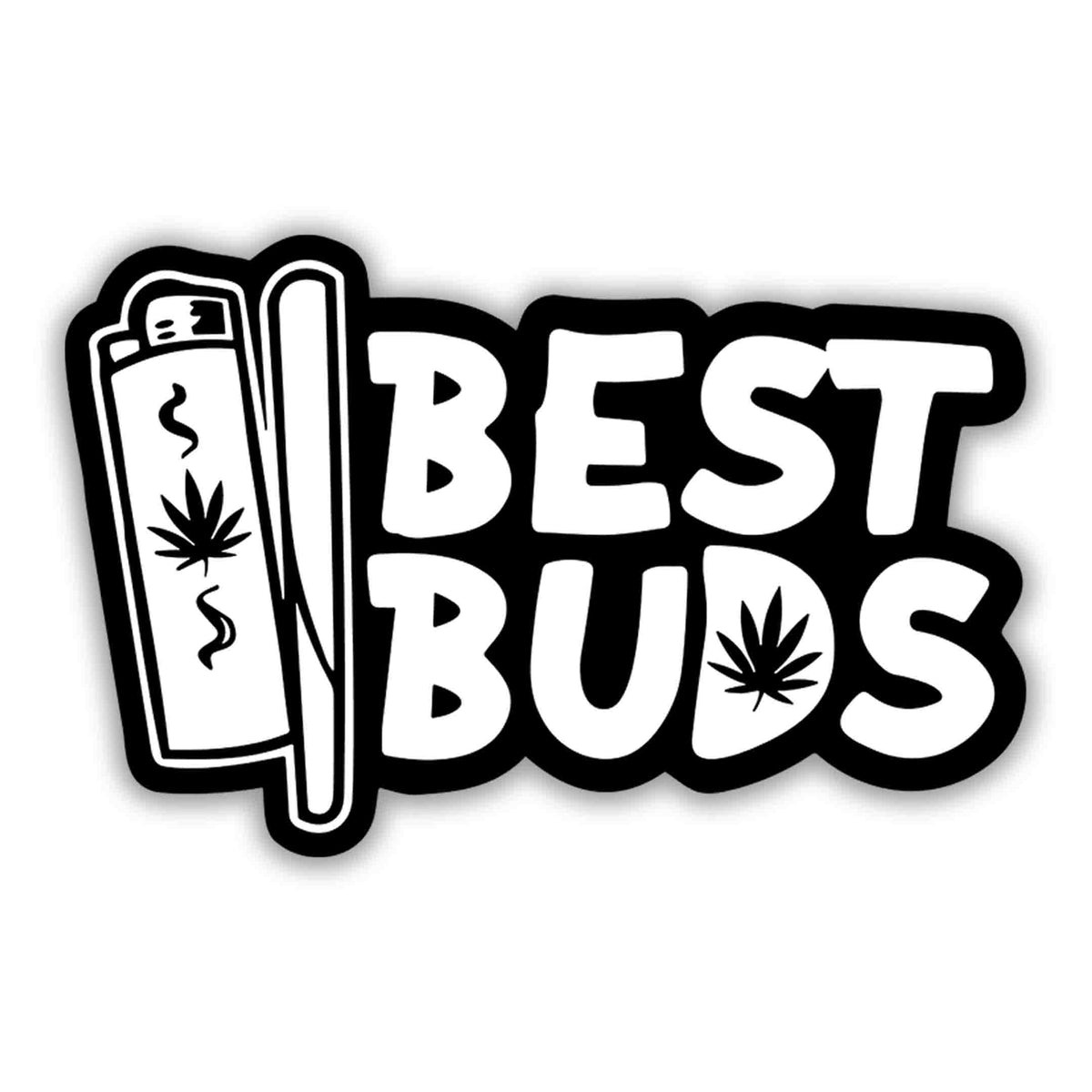 Best Buds Lighter Duo Sticker Sticker