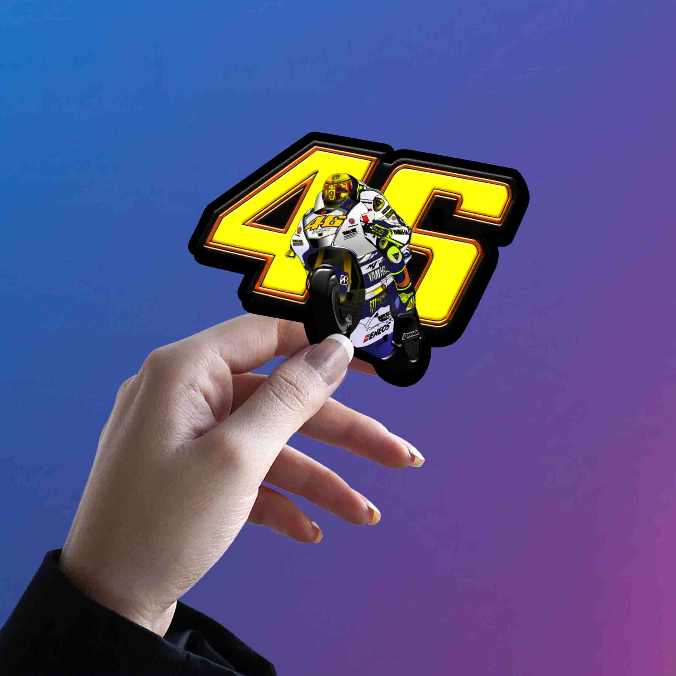 VELENTINO ROSSI STICKER - 5 - stickyfunk premium stickers