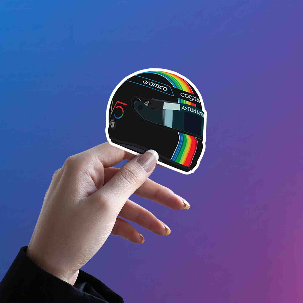 SEBASTIAN VETTEL STICKER - 2 - stickyfunk premium stickers