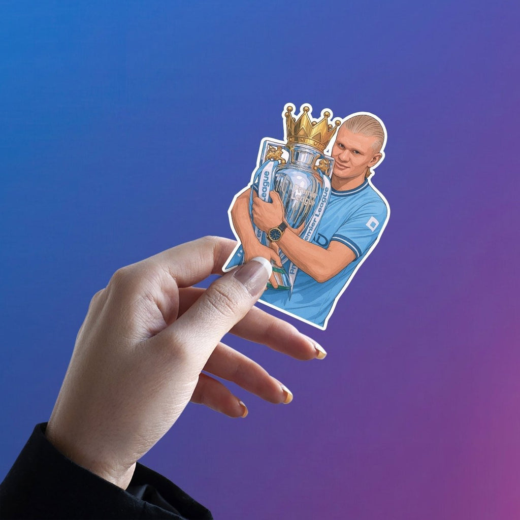 ERLING HAALAND | MANCITY STICKER - 4 - stickyfunk premium stickers