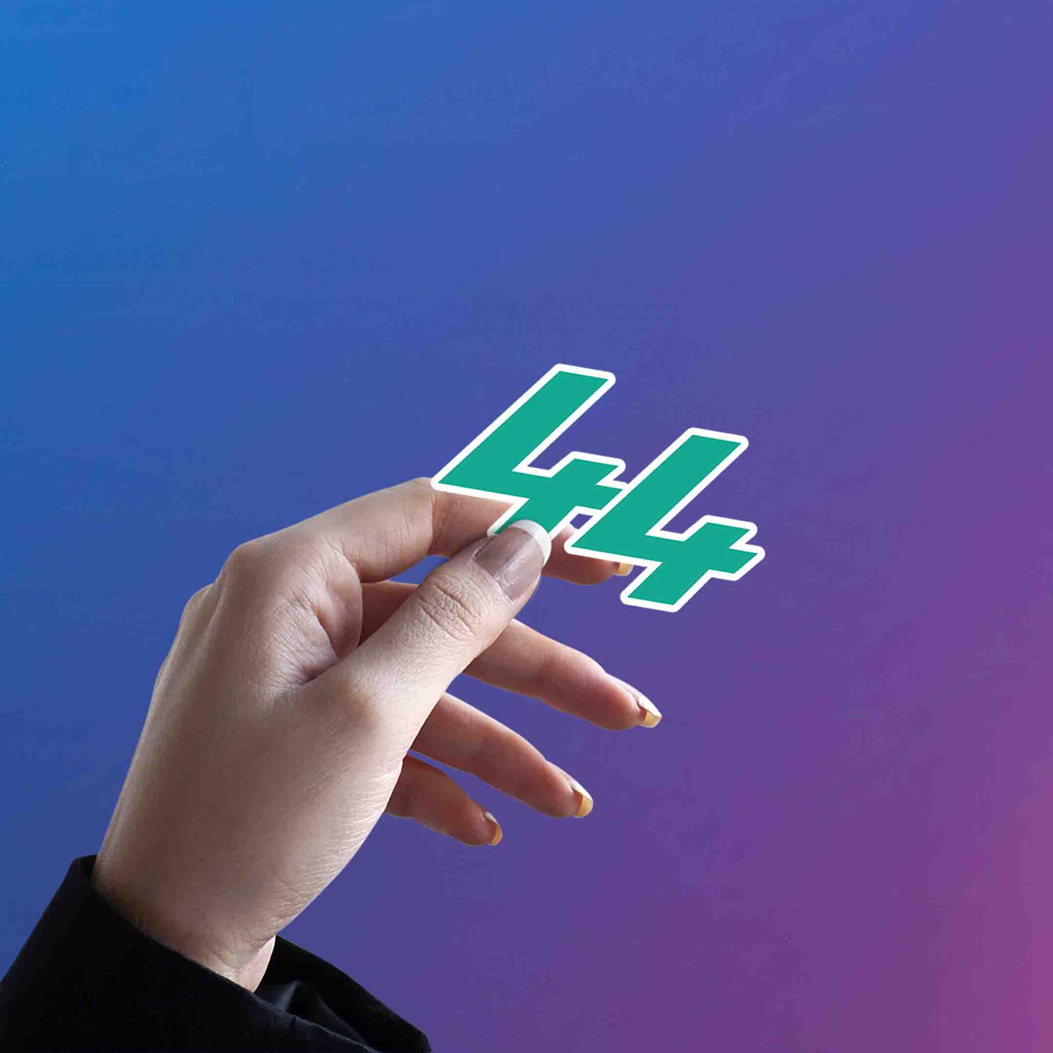 LEWIS HAMILTON STICKER - 4 - stickyfunk premium stickers