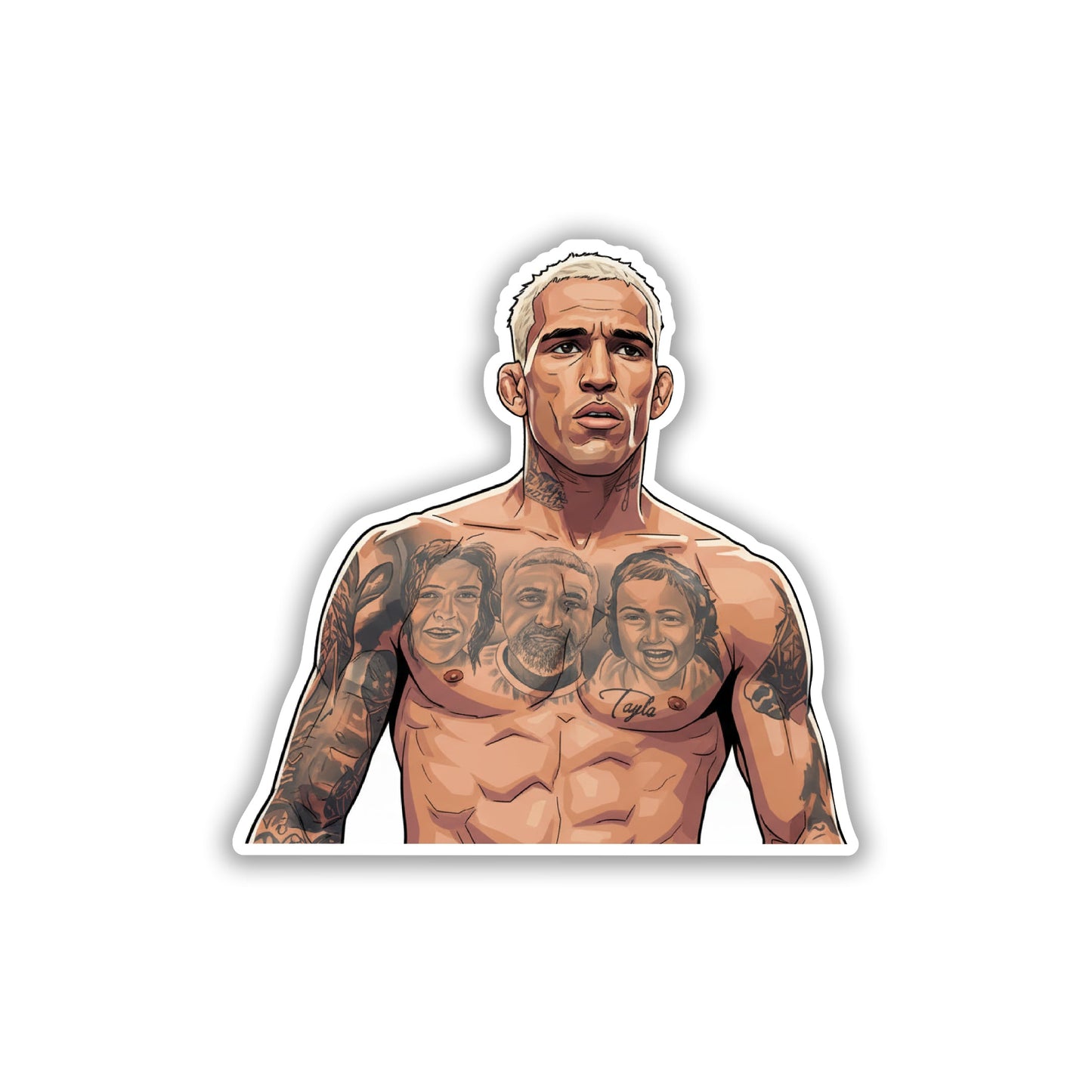 INK OF THE SUBMISSION ARTIST - CHARLES OLIVEIRA STICKER
