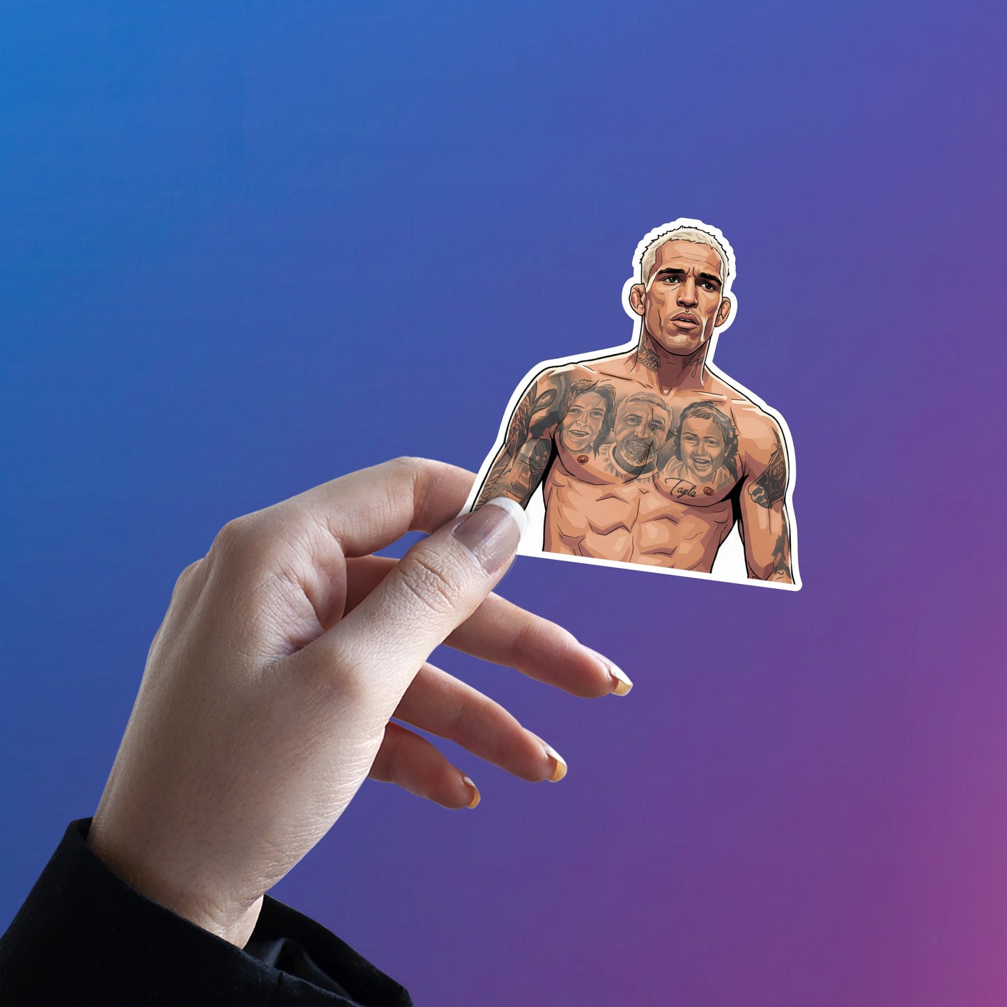 INK OF THE SUBMISSION ARTIST - CHARLES OLIVEIRA STICKER