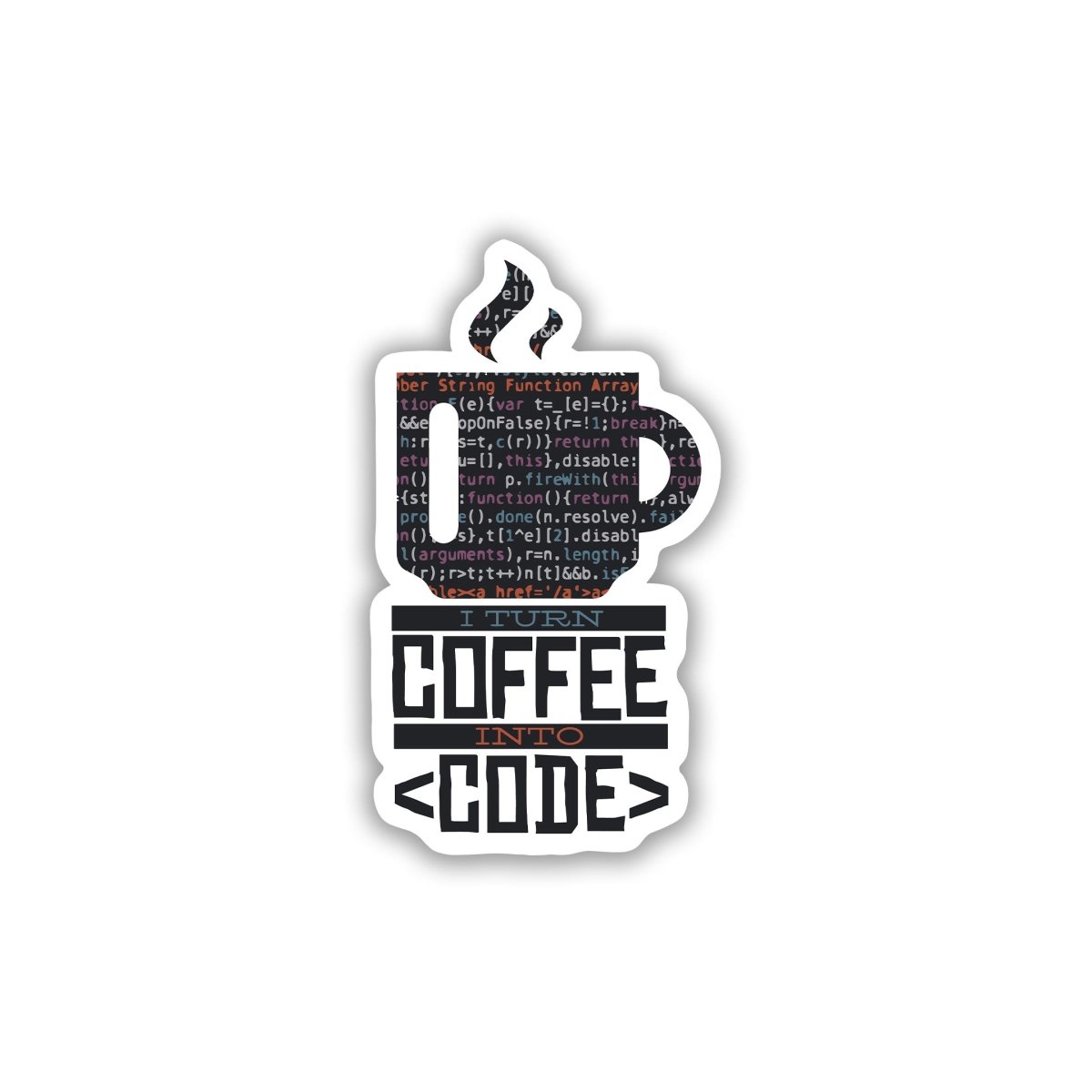 THE CODER'S FUEL STICKER - stickyfunk premium stickers