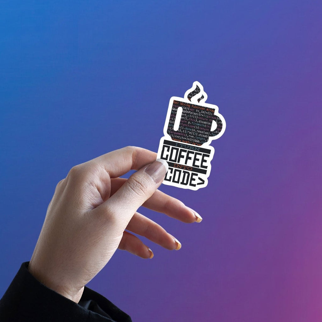 THE CODER'S FUEL STICKER - stickyfunk premium stickers