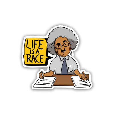 VIRUS MODE - LIFE'S A RACE STICKER