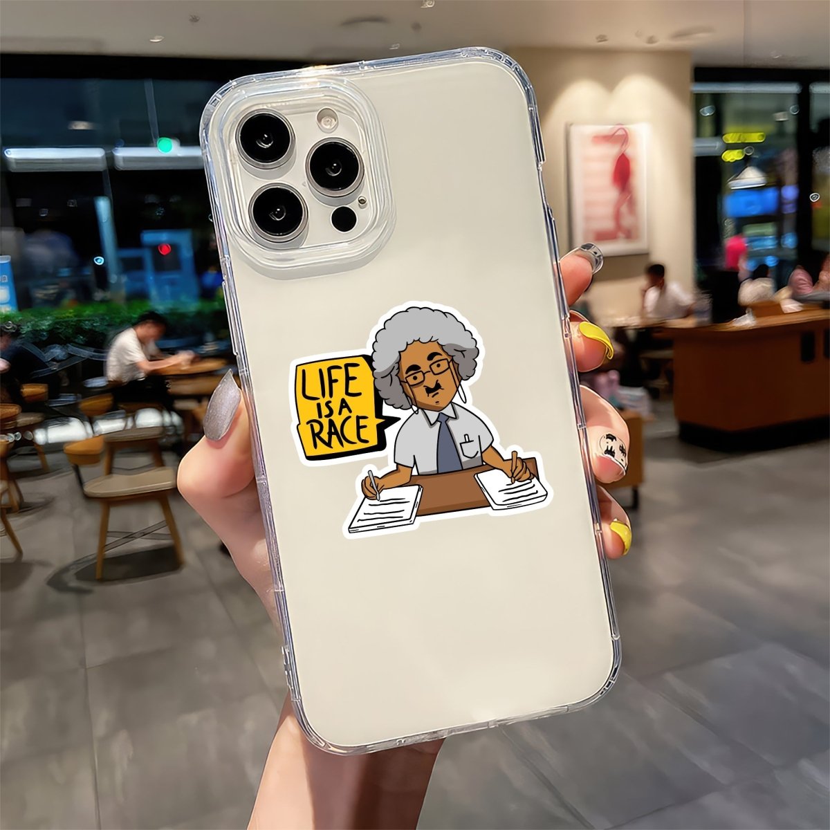 VIRUS MODE - LIFE'S A RACE STICKER - stickyfunk premium stickers