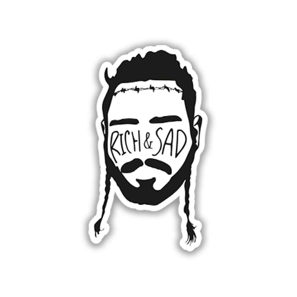 POST MALONE STICKER - 7 - stickyfunk premium stickers
