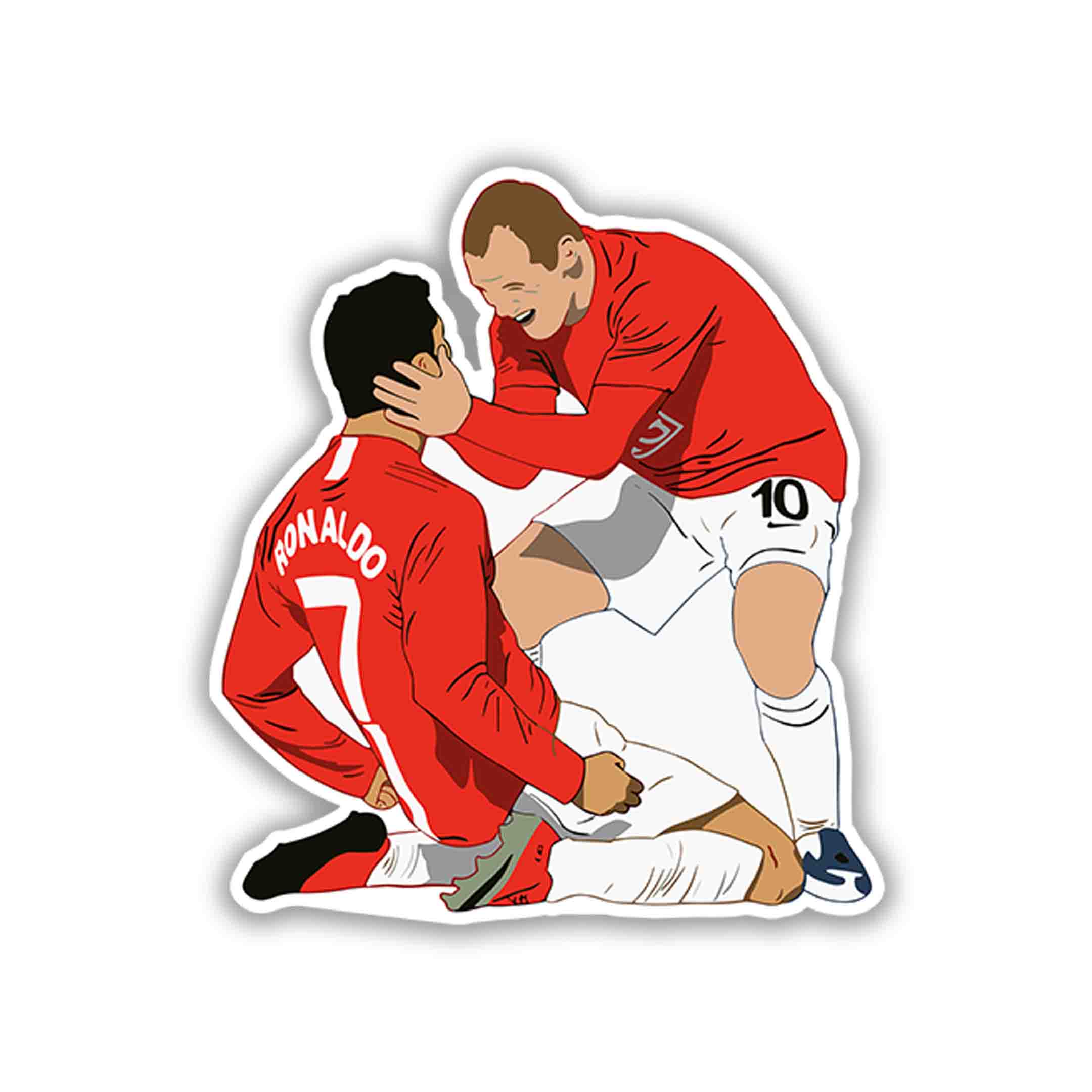 MANCHESTER UNITED STICKER - 6 - stickyfunk premium stickers