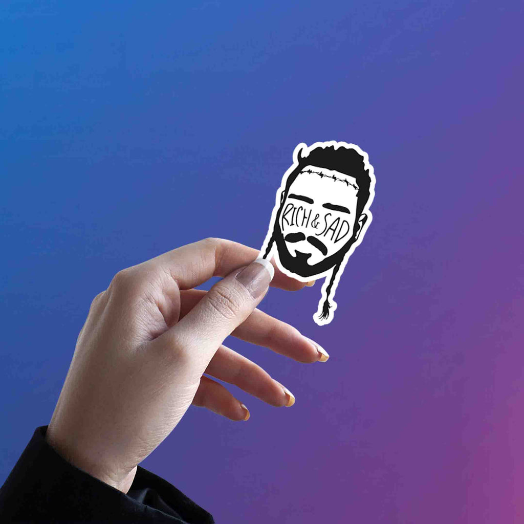 POST MALONE STICKER - 7 - stickyfunk premium stickers