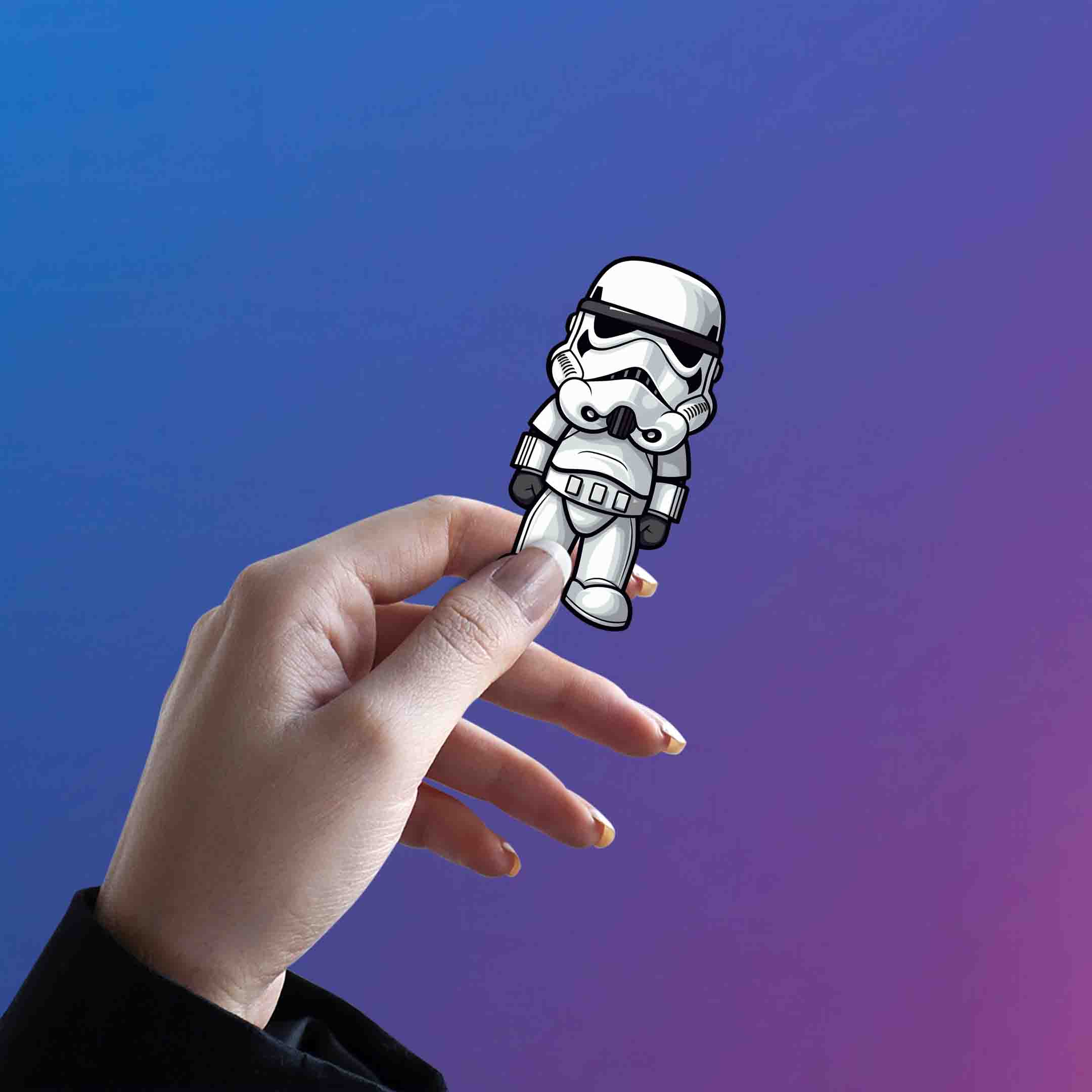 CHIBI STORMTROOPER STICKER - stickyfunk premium stickers