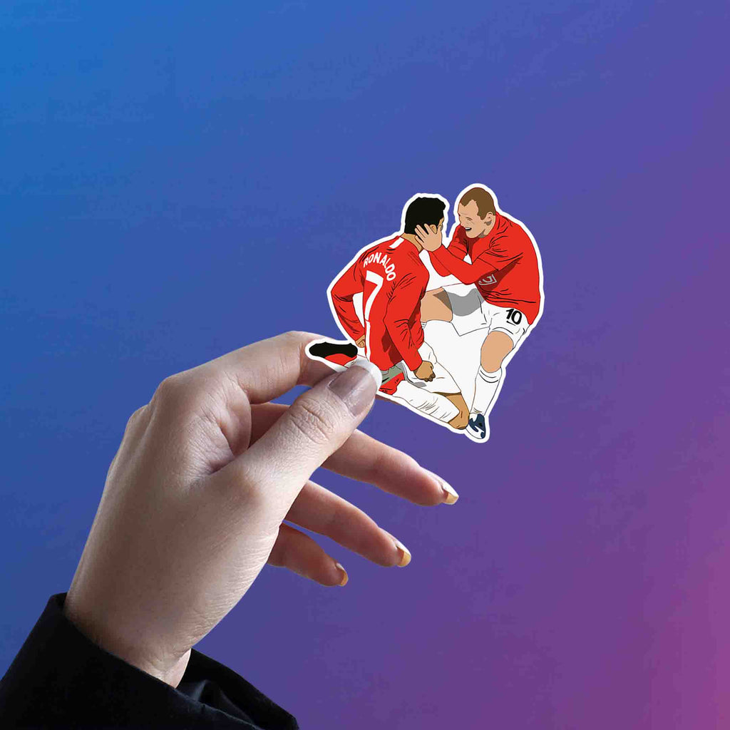 MANCHESTER UNITED STICKER - 6 - stickyfunk premium stickers