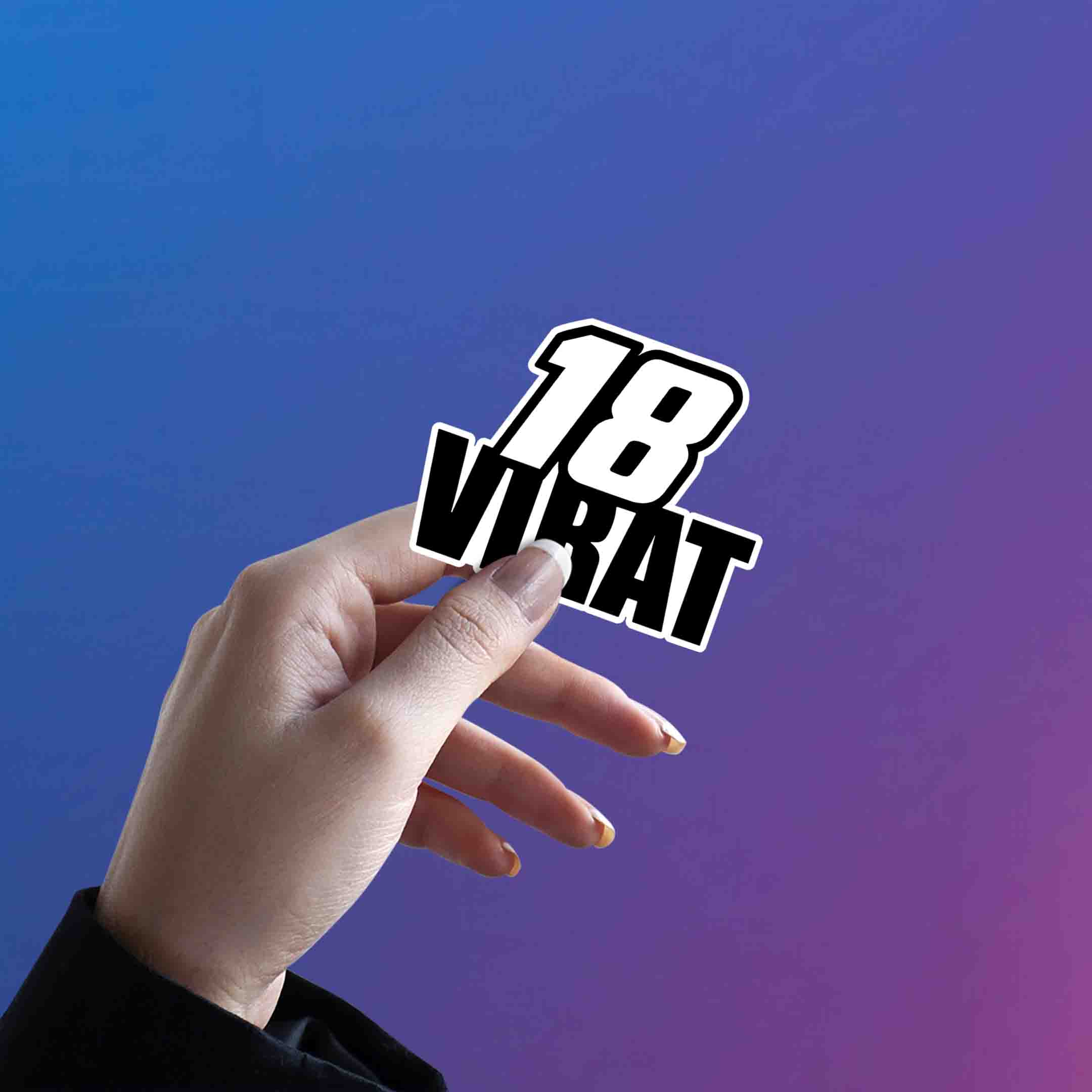 VIRAT KOHLI STICKER - 4 - stickyfunk premium stickers