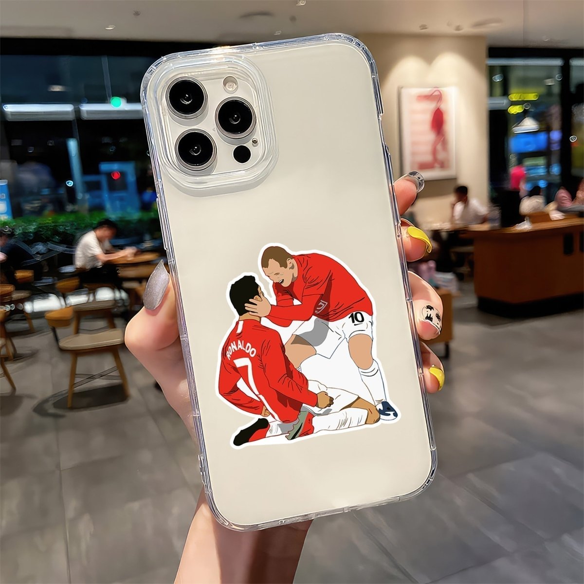 MANCHESTER UNITED STICKER - 6 - stickyfunk premium stickers