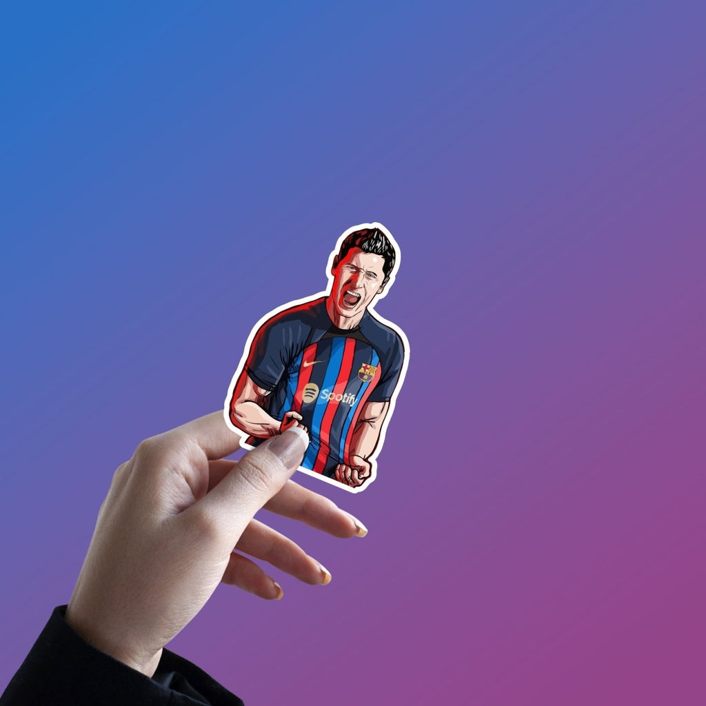 Robert Lewandowski STICKER - 3 - stickyfunk premium stickers
