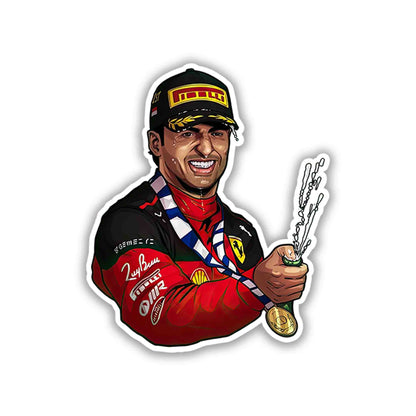 CARLOS SAINZ JR. STICKER - 7 - stickyfunk premium stickers