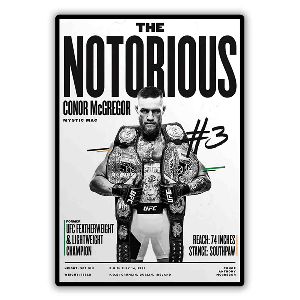 CONOR MCGREGOR - 5 - stickyfunk premium stickers