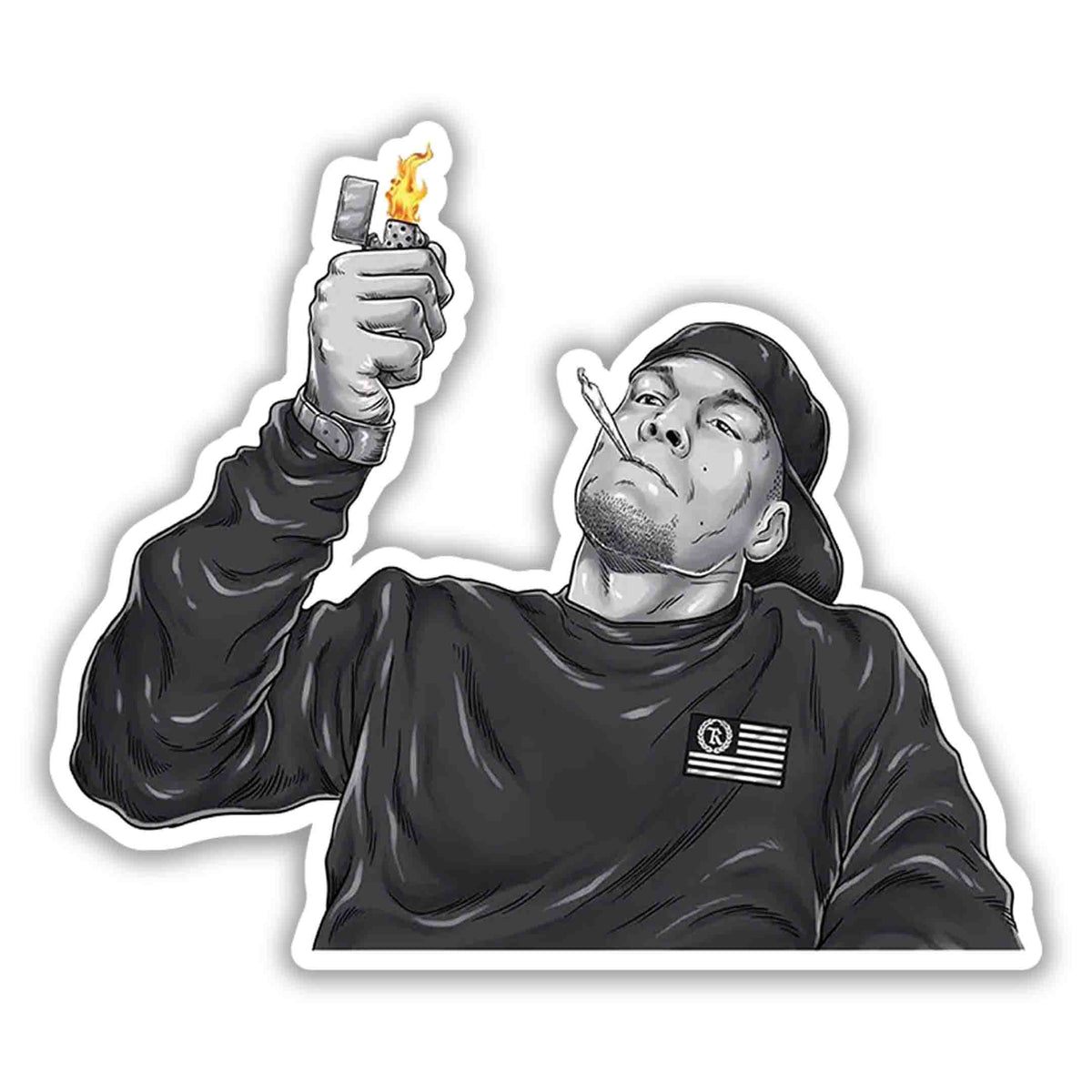 Stockton Lighter Salute – Nate Diaz Sticker