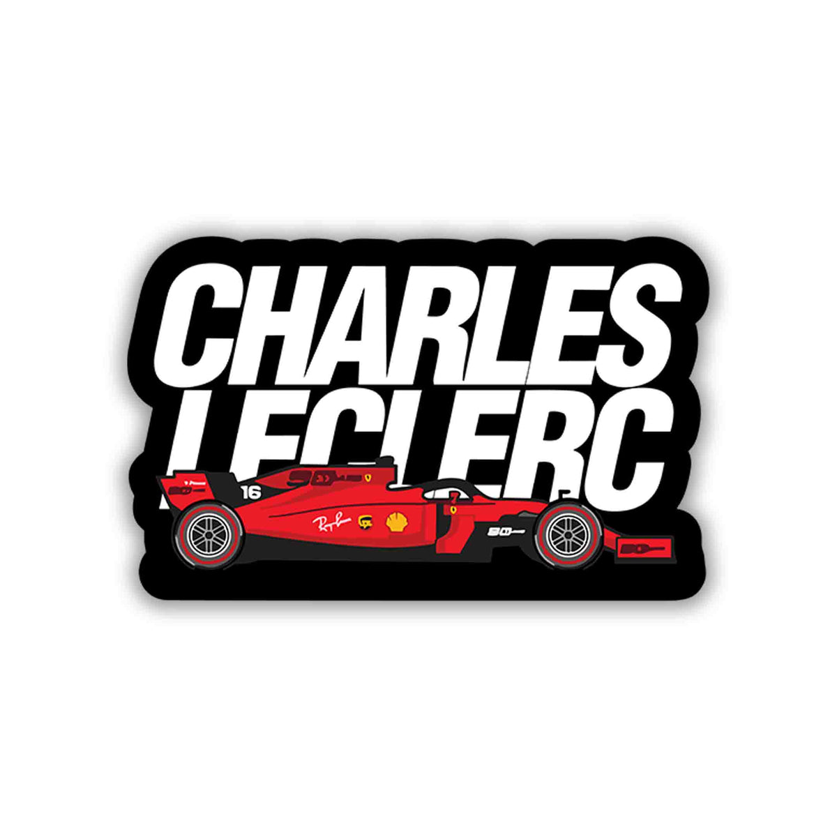 Leclerc Lightning Logo – Charles Leclerc Sticker