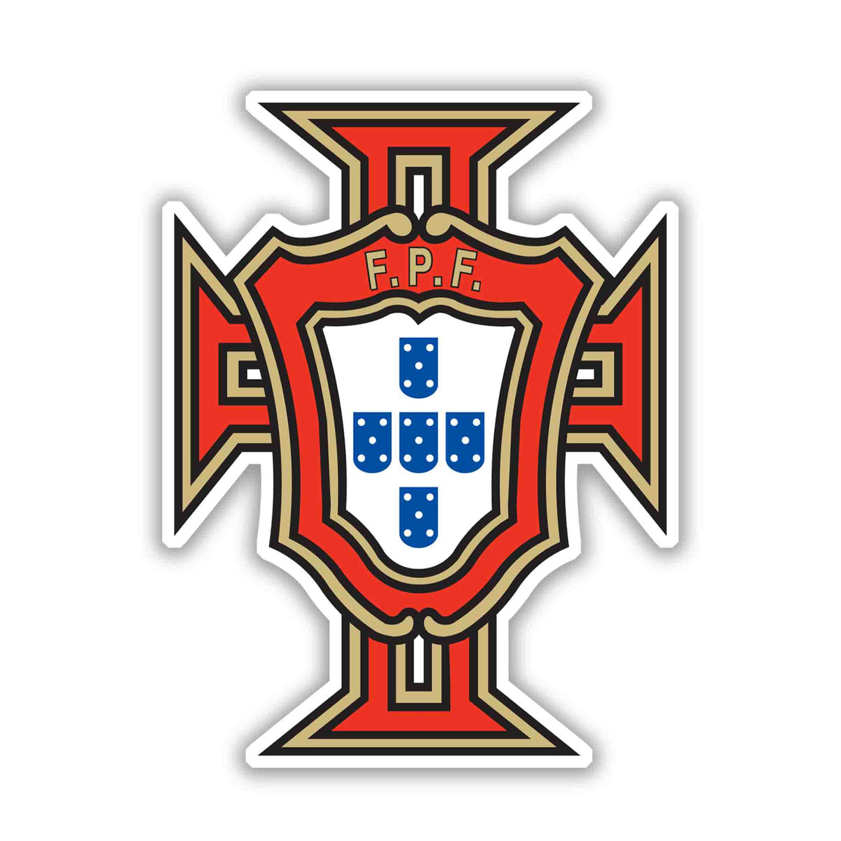 Lusitanian Cross Emblem Sticker