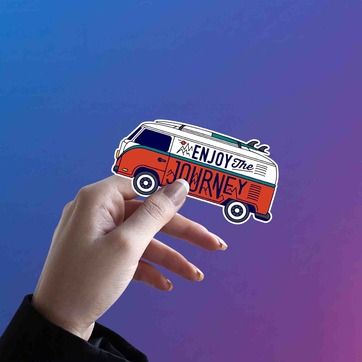 Enjoy The Journey Camper Van Sticker
