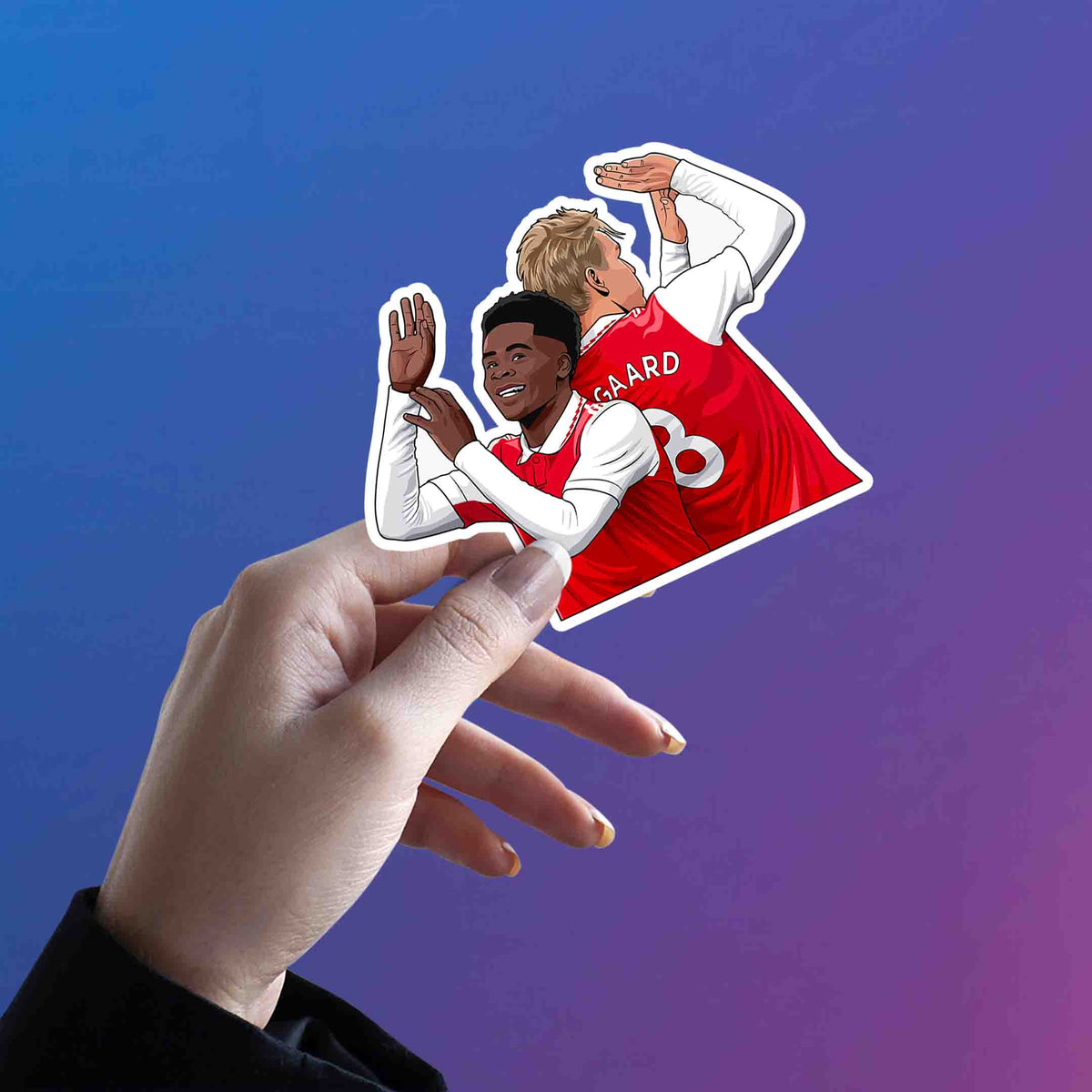 Odegaard and Saka Celebration Duo