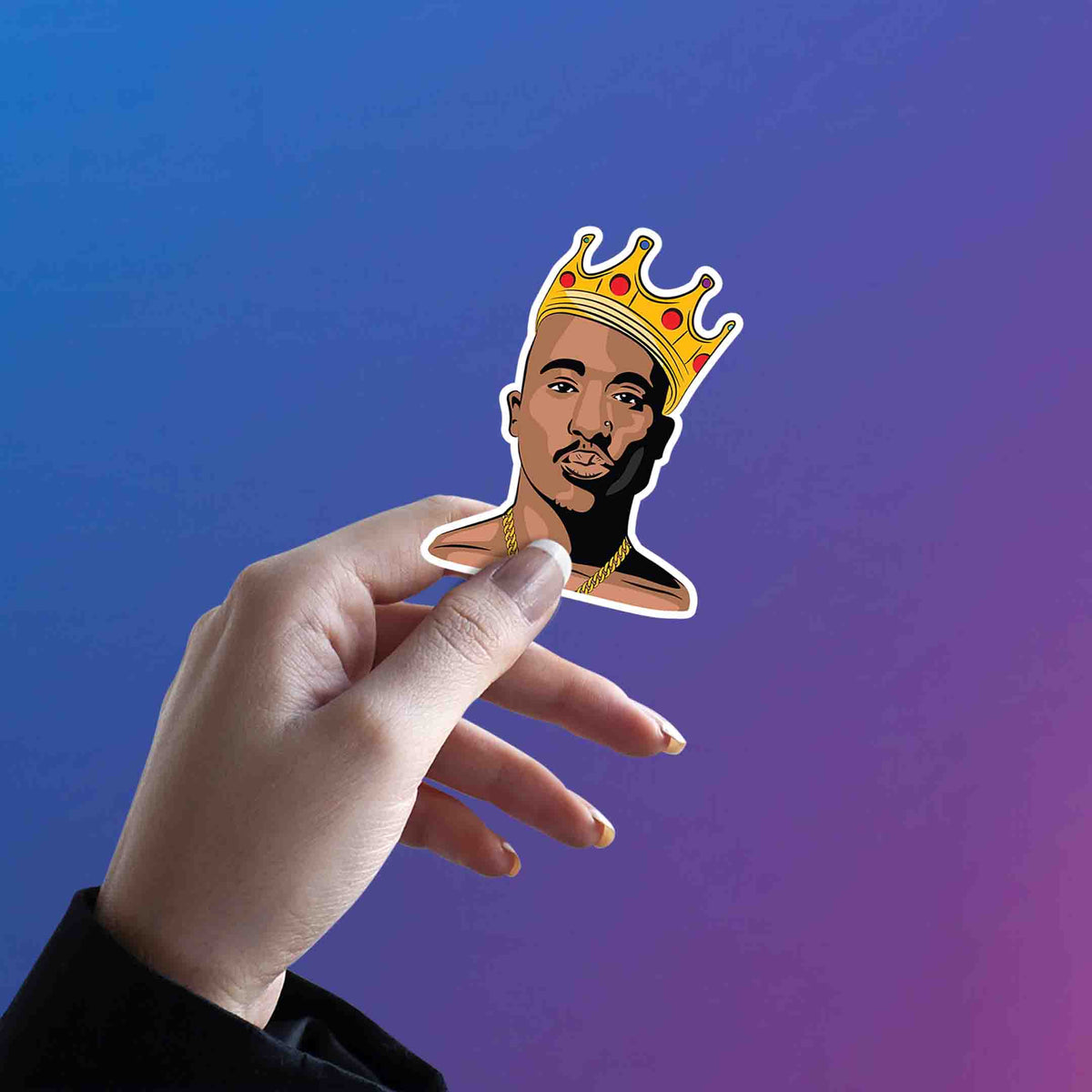 West Coast Kingpin – Tupac Shakur Sticker