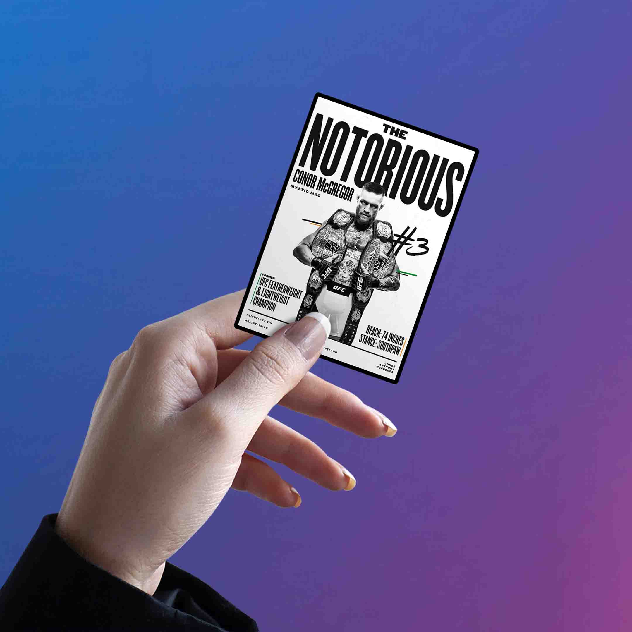 CONOR MCGREGOR - 5 - stickyfunk premium stickers