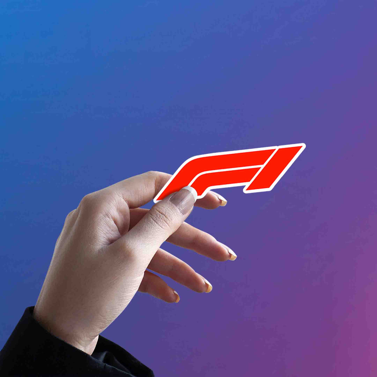 F1 Scarlet Motion Logo Sticker